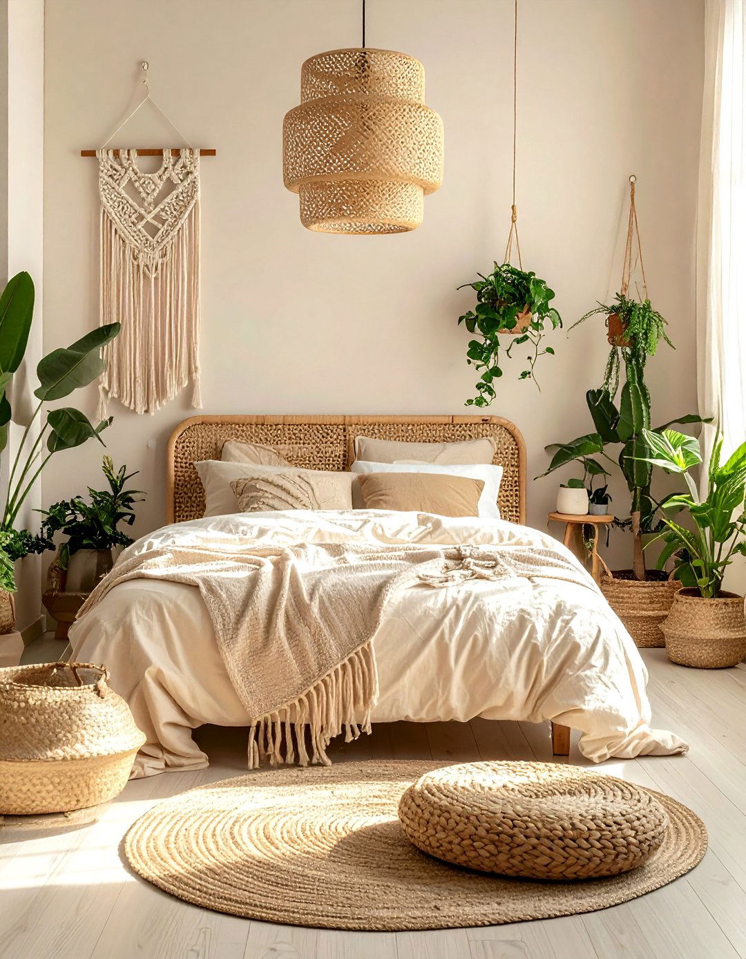 The Bohemian Inspired Beige Bedroom - 30 Beige Bedroom Ideas for a Serene Retreat