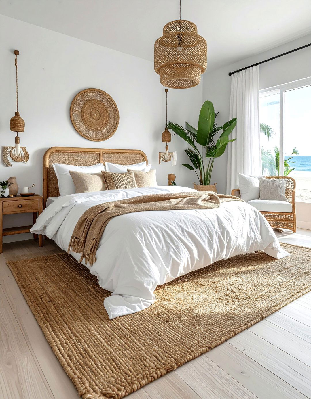 The Natural Fiber Jute Bedroom Rug - 30 Bedroom Rug Ideas to Transform Your Space