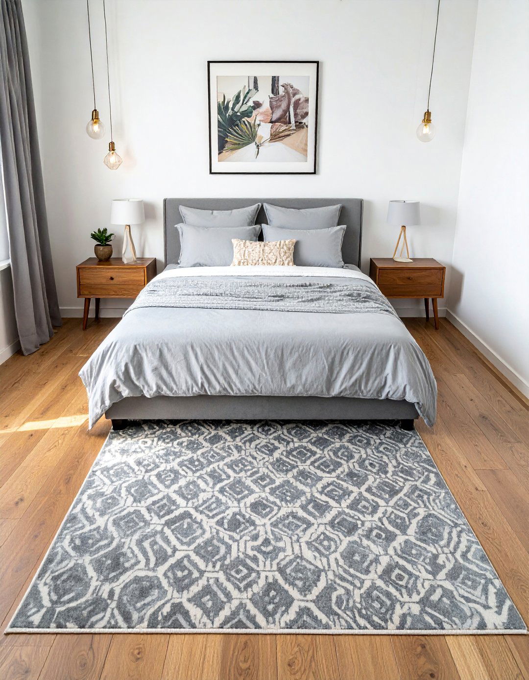The Two Thirds Under Bed Bedroom Rug Placement - 30 Bedroom Rug Ideas to Transform Your Space