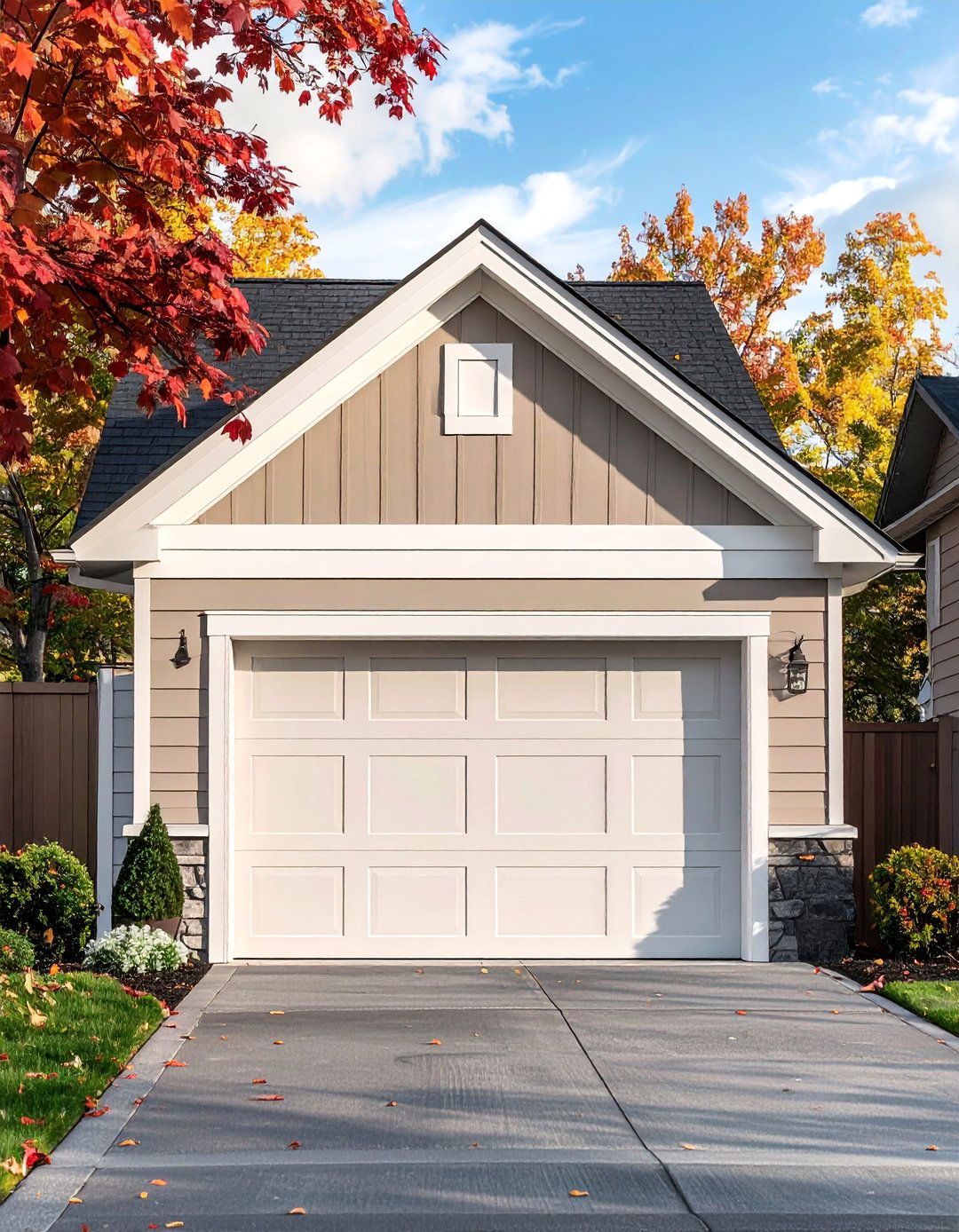 Three Piece Garage Door Header Trim - 20 Exterior Garage Door Trim Ideas to Enhance Curb Appeal