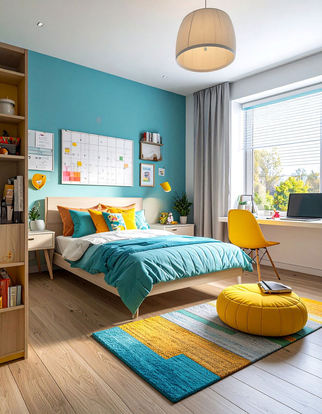 Time Management Organization Hub - 40 Teen Room Ideas for a Fun and Functional Space