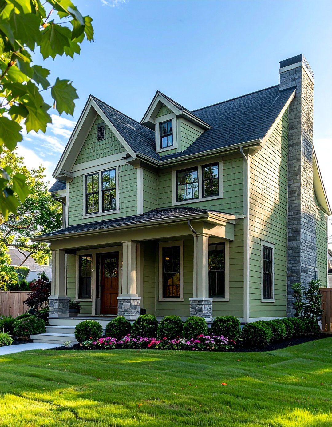 Tone on Tone Siding with Varying Shades - 20 Two-tone Siding Designs to Boost Curb Appeal