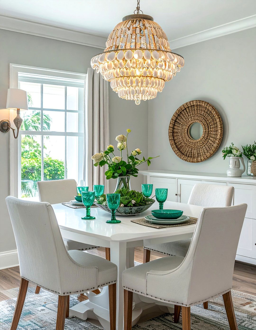 Touches of Glass and Capiz - 25 Florida Home Decor Ideas for a Coastal Vibe