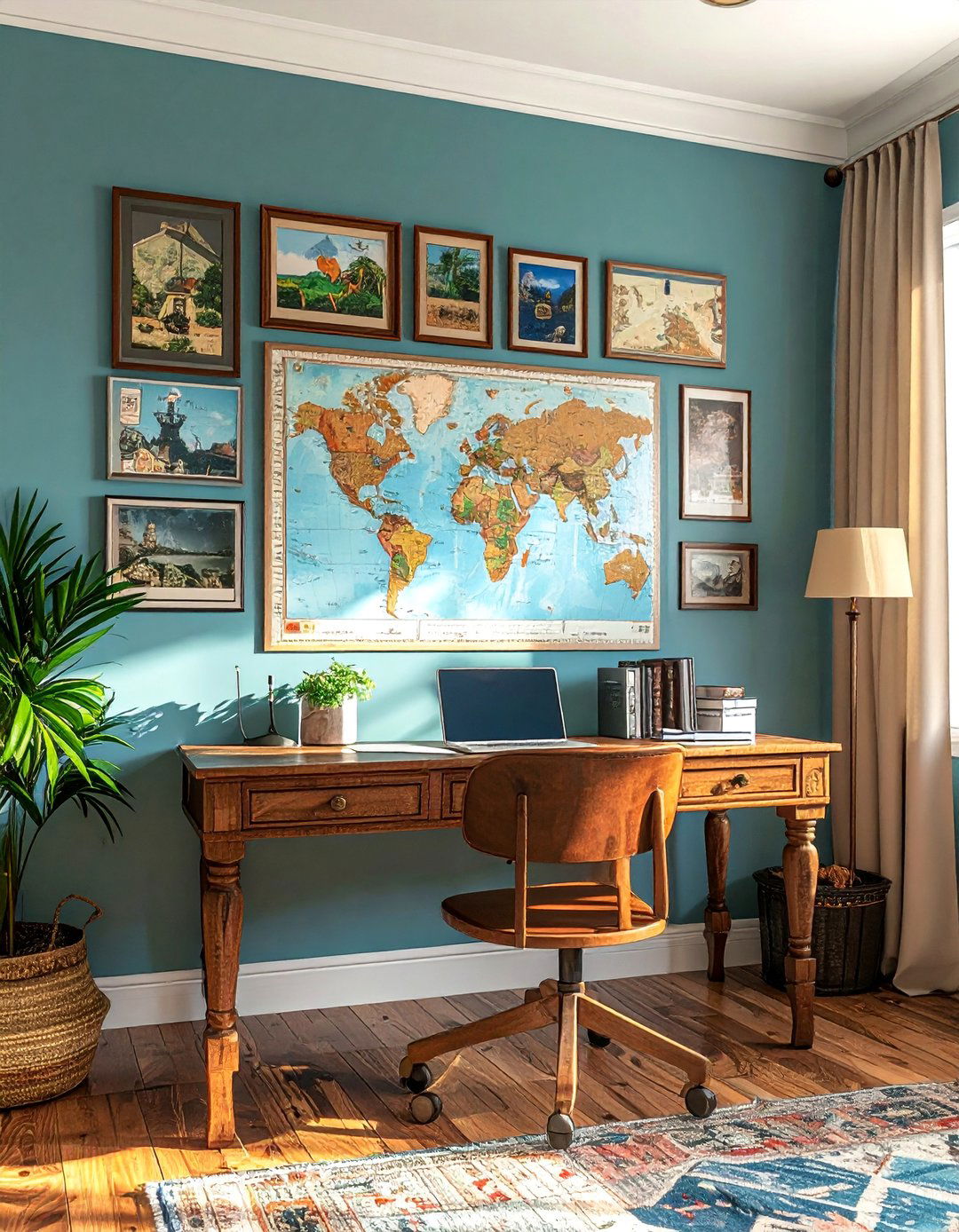 Travel Themed Maps and Mementos Gallery Wall - 25 Eclectic Gallery Wall Ideas for Artistic Homes