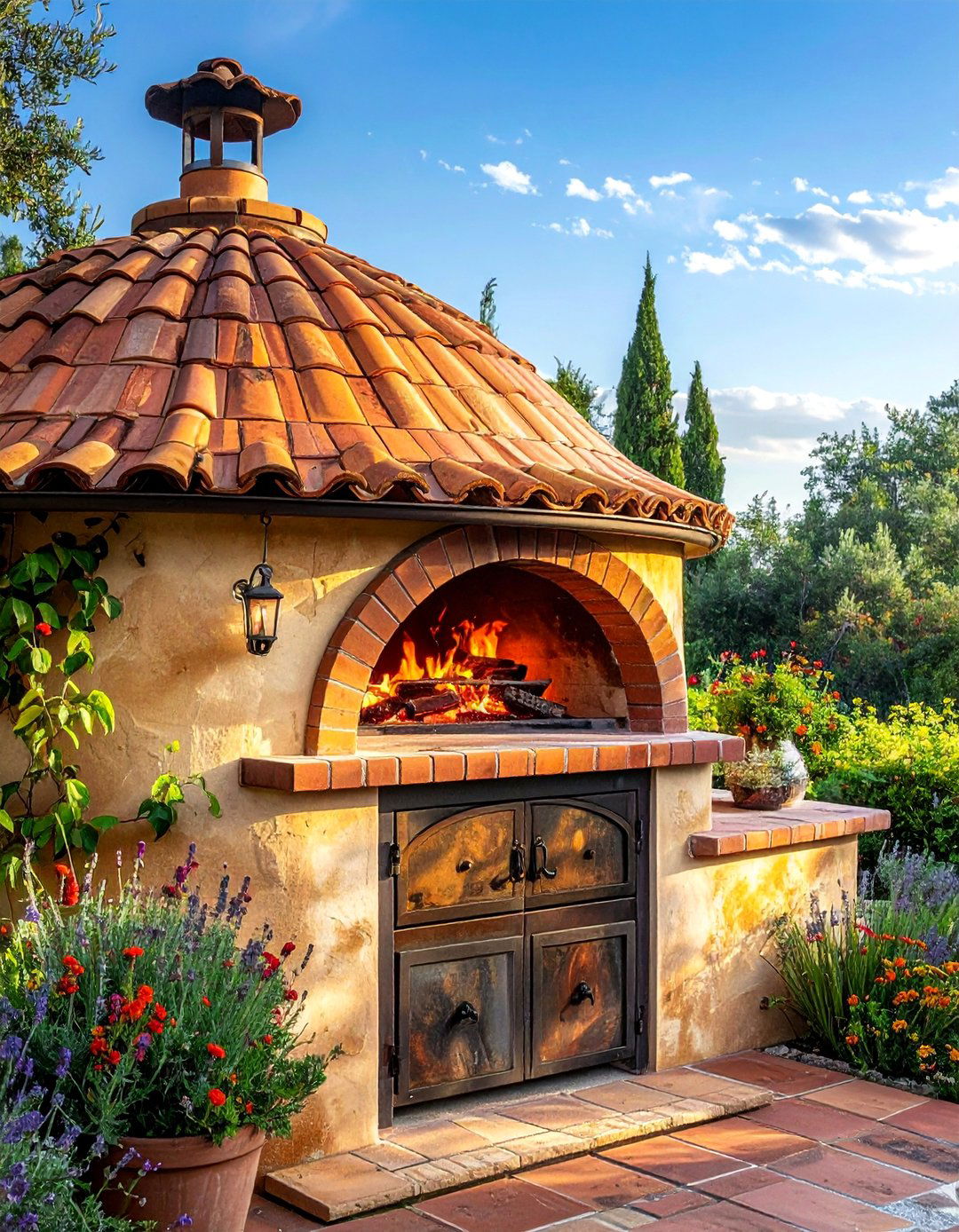 Tuscan Inspired Pizza Design - 20 Outdoor Kitchen With Pizza Oven Design Ideas