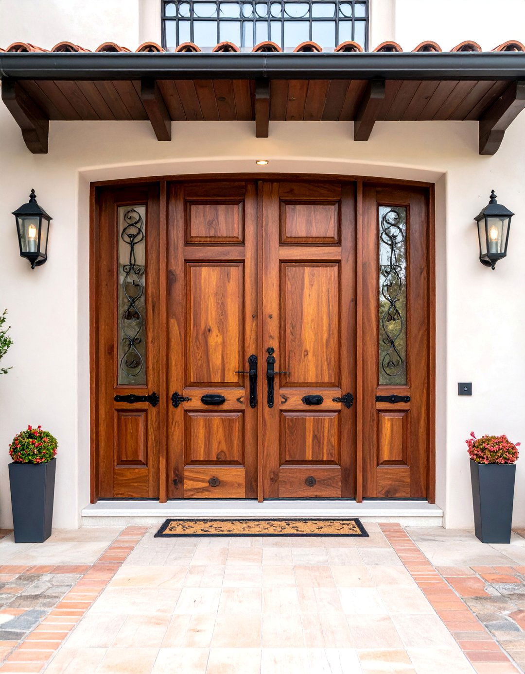 Tuscan Interior Design Featuring Heavy Wood Doors - 25 Elegant Tuscan Interior Design Ideas