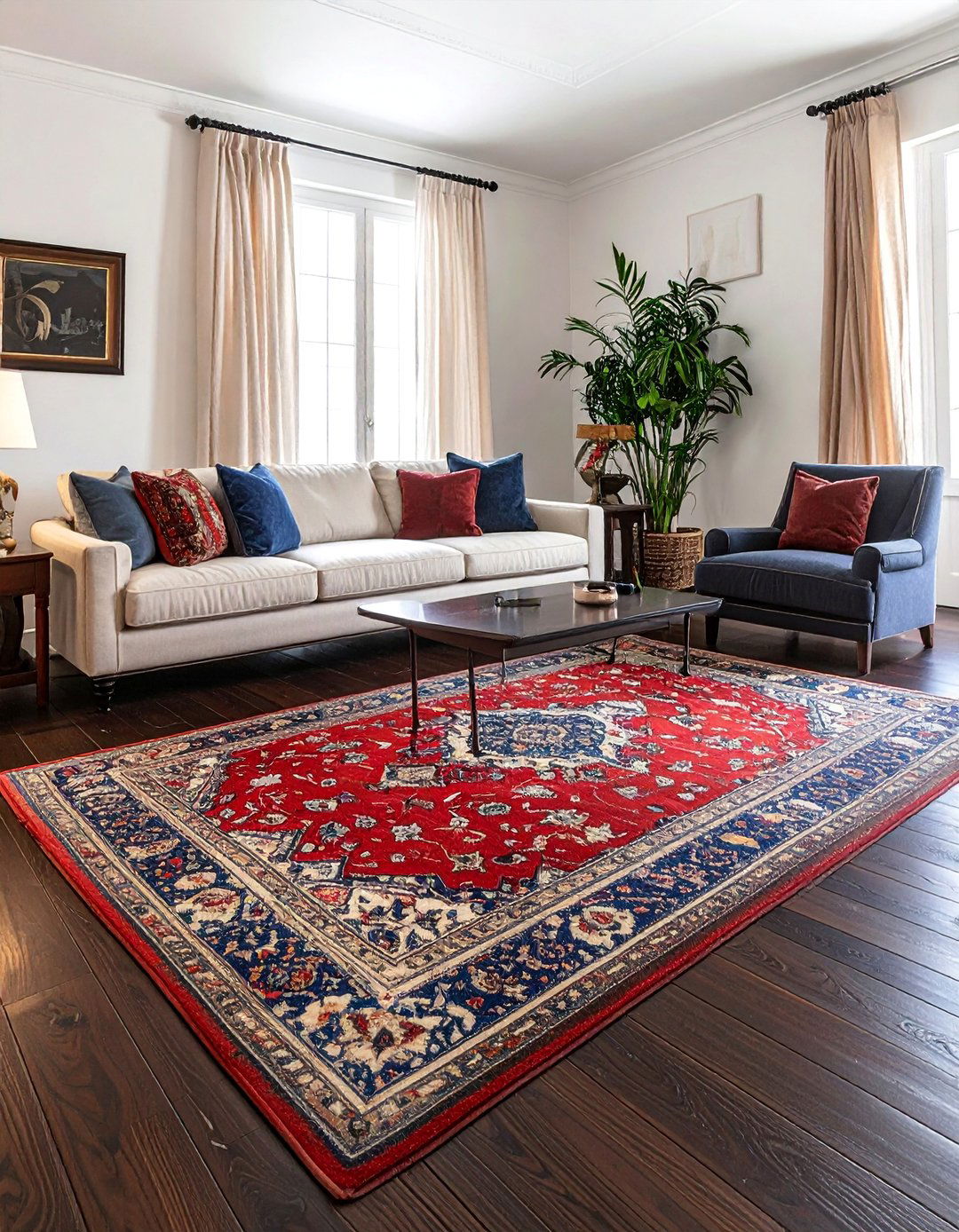 Tuscan Interior Design Incorporating Antique Rugs - 25 Elegant Tuscan Interior Design Ideas
