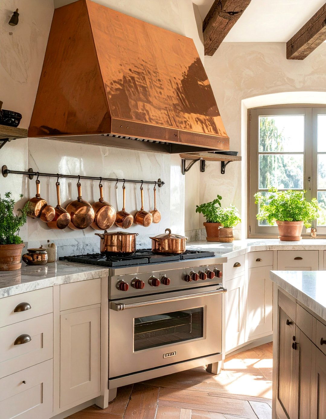Tuscan Interior Design Showcasing Copper Accents - 25 Elegant Tuscan Interior Design Ideas