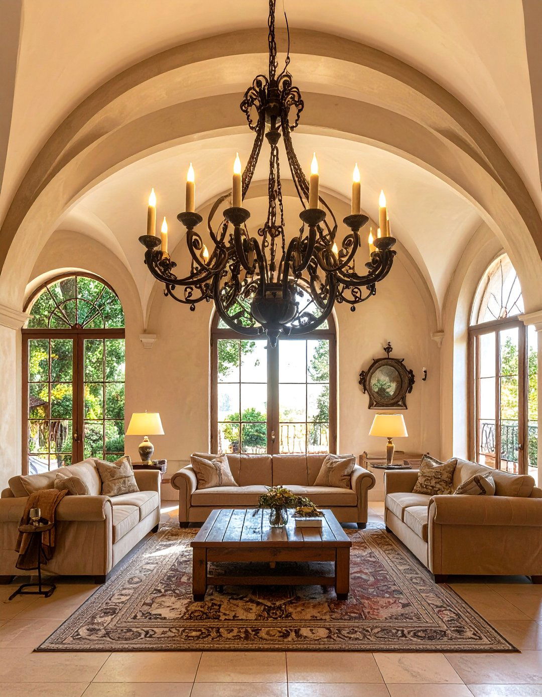 Tuscan Interior Design Using Wrought Iron Accents - 25 Elegant Tuscan Interior Design Ideas