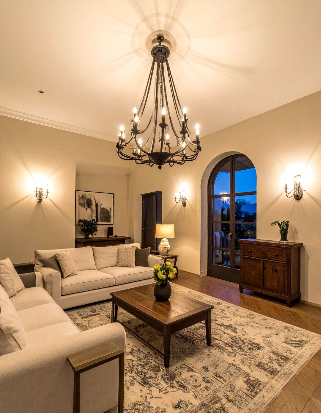 Tuscan Interior Design and Layered Lighting - 25 Elegant Tuscan Interior Design Ideas