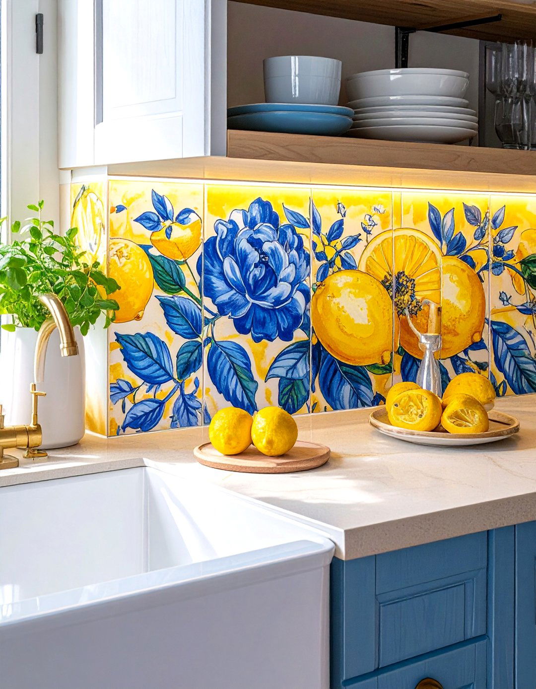 Tuscan Interior Design with Patterned Tile Backsplashes - 25 Elegant Tuscan Interior Design Ideas