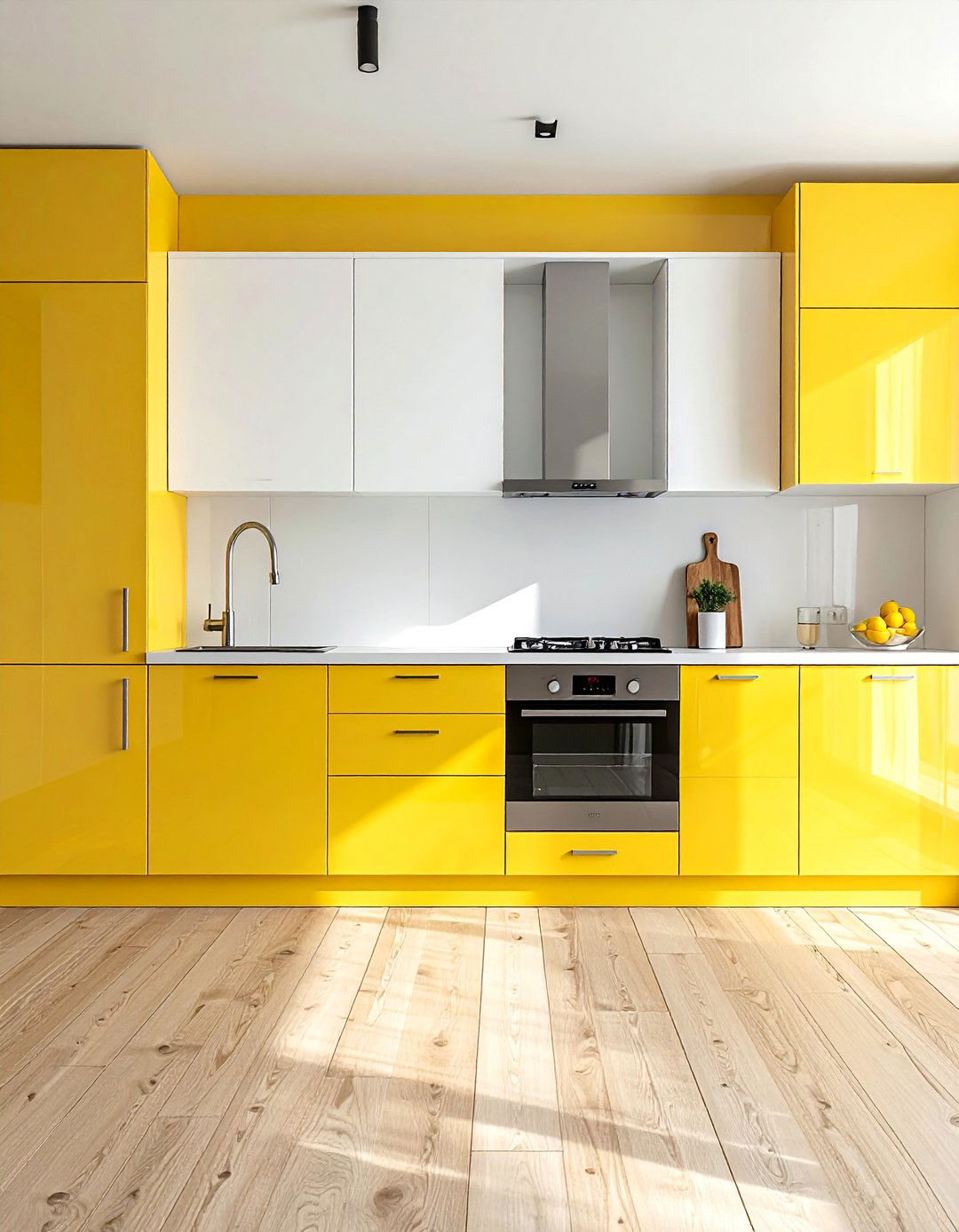 Two Tone Pale Yellow and White Kitchen Cabinets - 15 Pale Yellow Kitchen Ideas for a Bright and Airy Look
