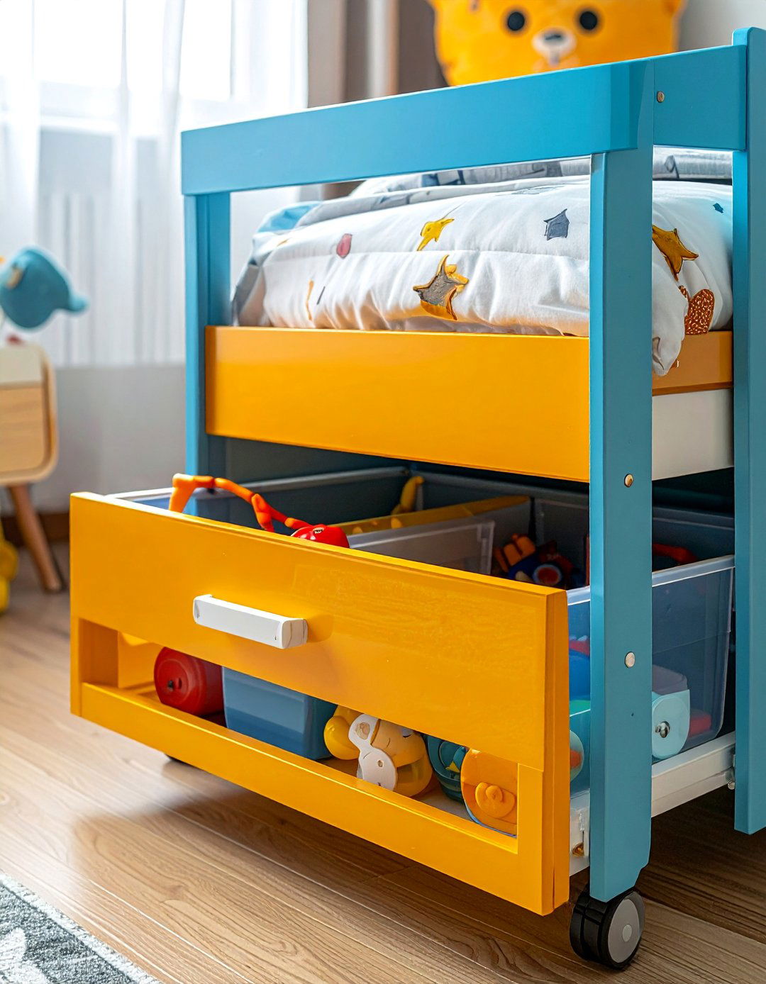 Under Bed Rolling Storage Drawers - 40 Toy Storage Ideas to Keep Your Home Organized