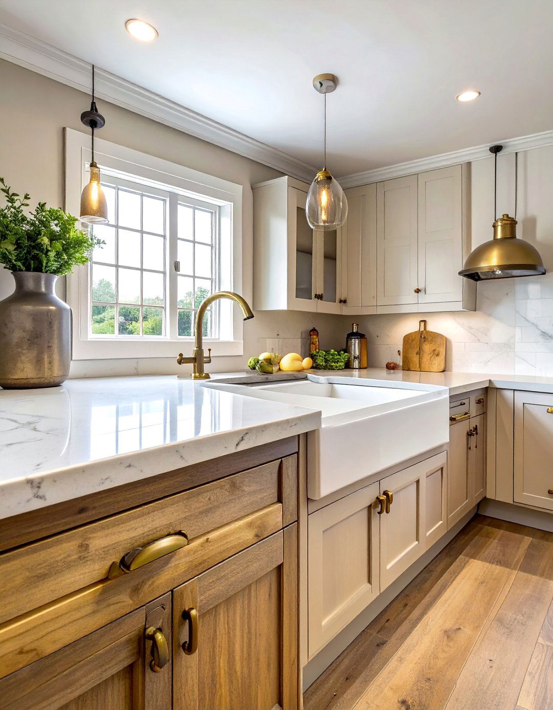 Unlacquered Brass Hardware - 40 Kitchen Cabinet Hardware Ideas to Elevate Your Design