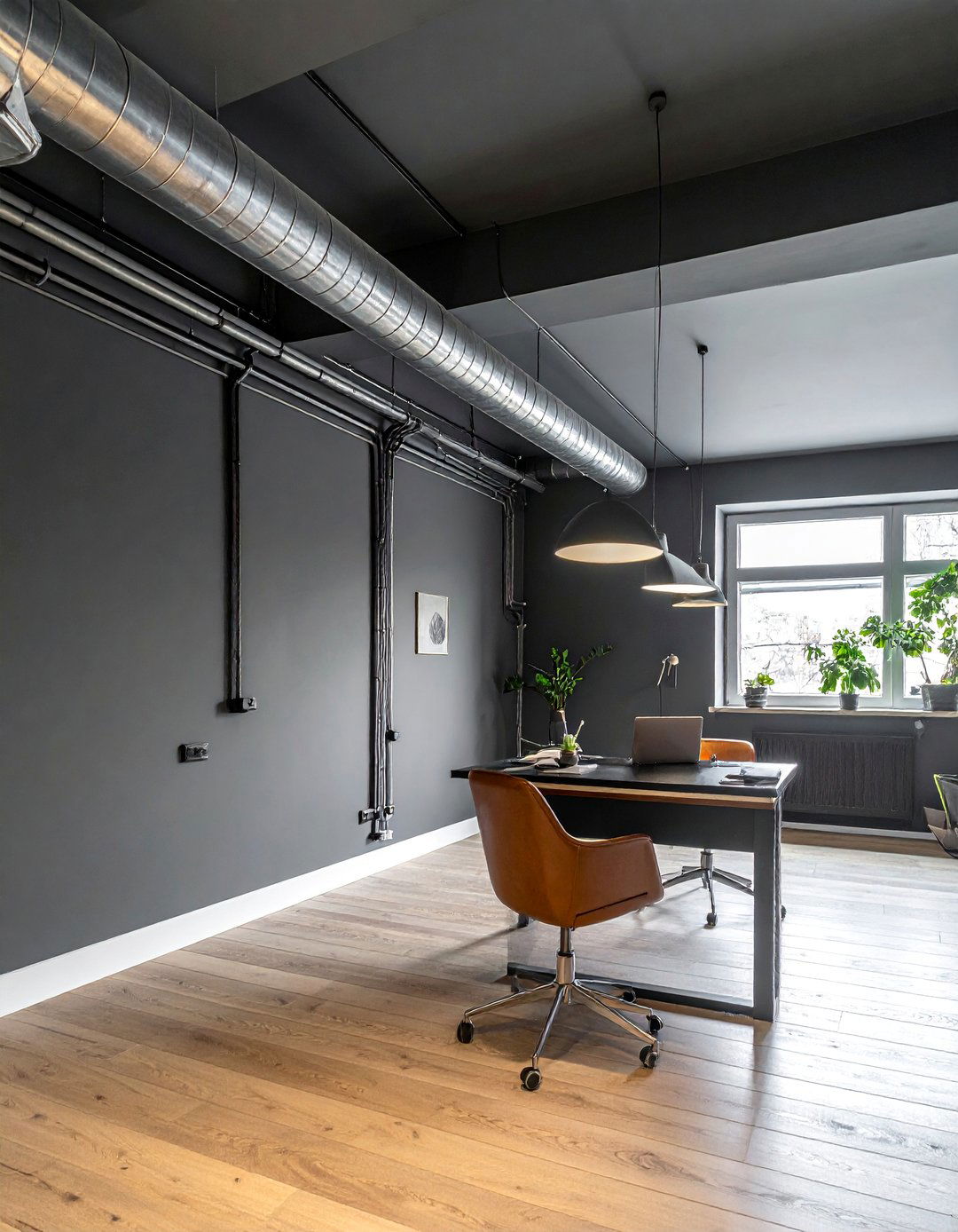 Use of Metal Conduits for Wiring - 30 Industrial Decor Ideas for a Modern Home
