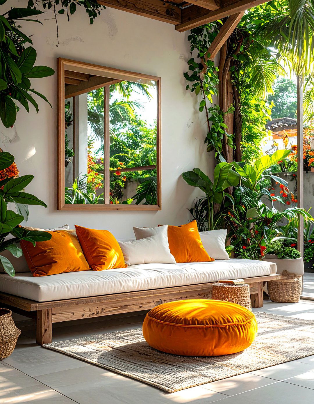 Use of Mirrors to Enlarge the Space - 40 Small Patio Ideas on a Budget for Cozy Outdoor Living