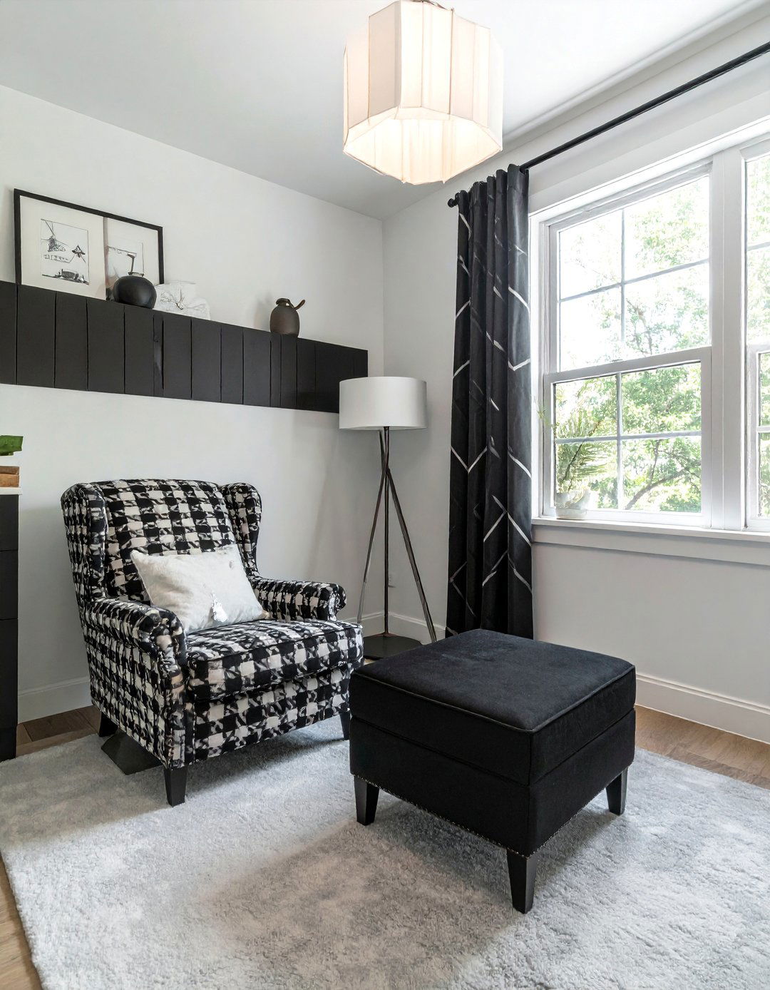 Using Black and White Buffalo Check Patterns - 25 Black and White Nursery Ideas for Timeless Style