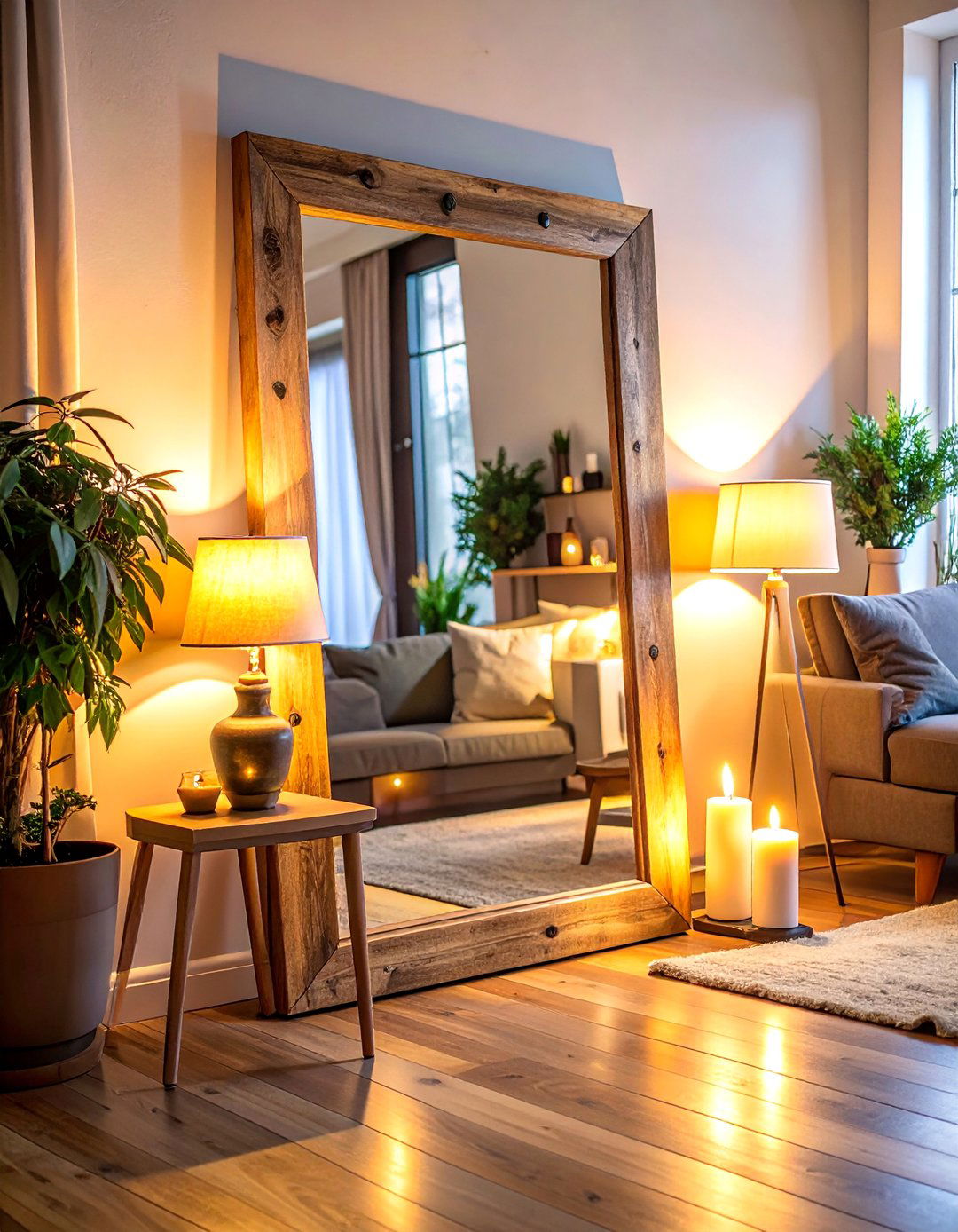 Using Mirrors to Reflect Light - 40 Cozy Living Room Ideas to Transform Your Space