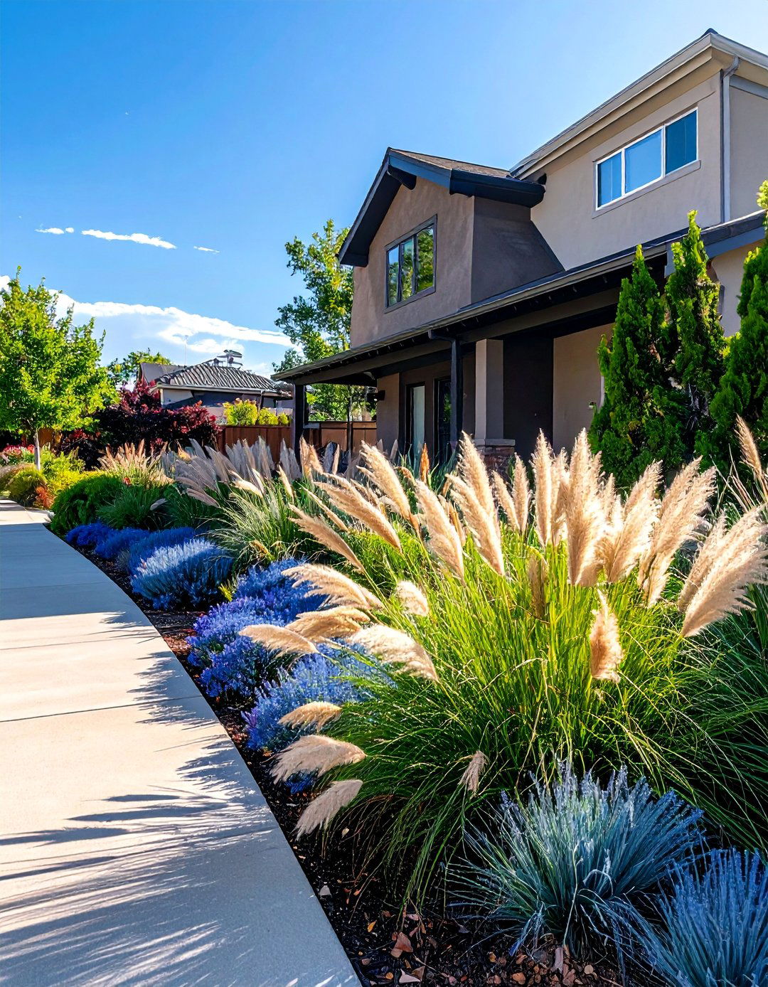 Utilizing Ornamental Grasses for Texture and Movement - 30 Colorado Landscaping Ideas for a Stunning Yard