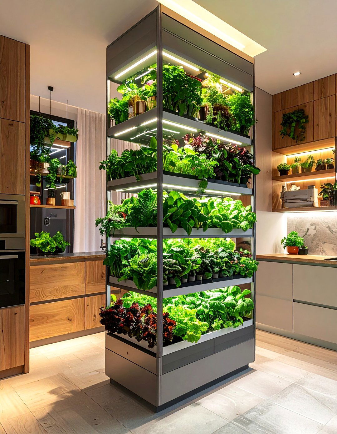Vertical Garden Systems - 40 Modern Kitchen Ideas for a Sleek and Functional Space