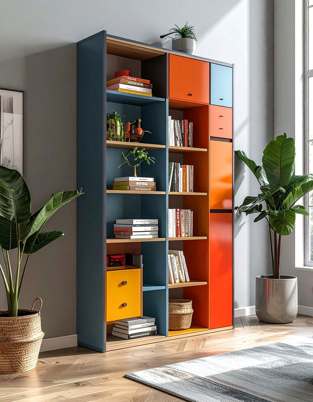 Vertical Storage Towers - 30 Living Room Storage Ideas to Maximize Your Space