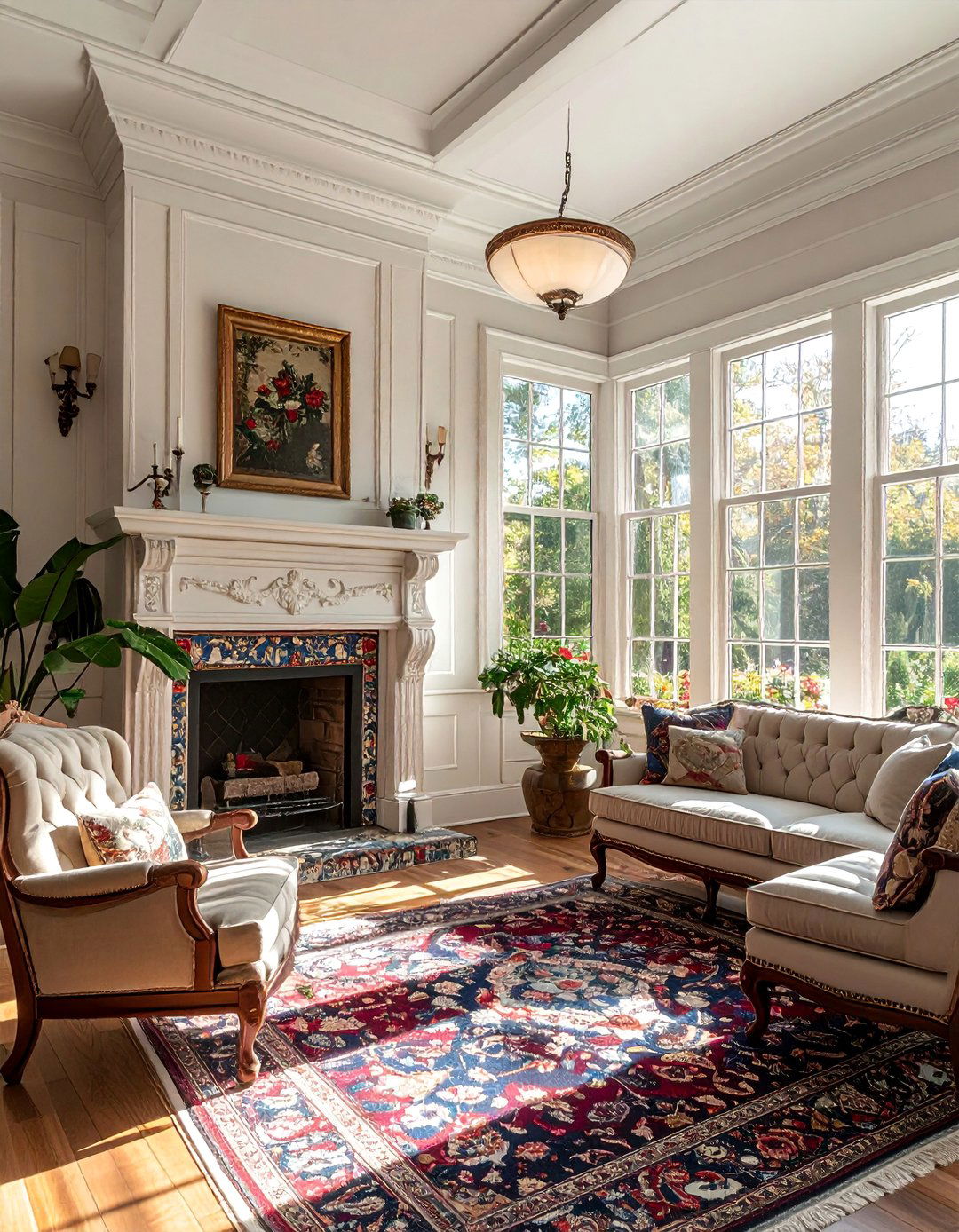Victorian Fireplace Sunrooms - 30 Sunrooms With Fireplaces for Cozy Living