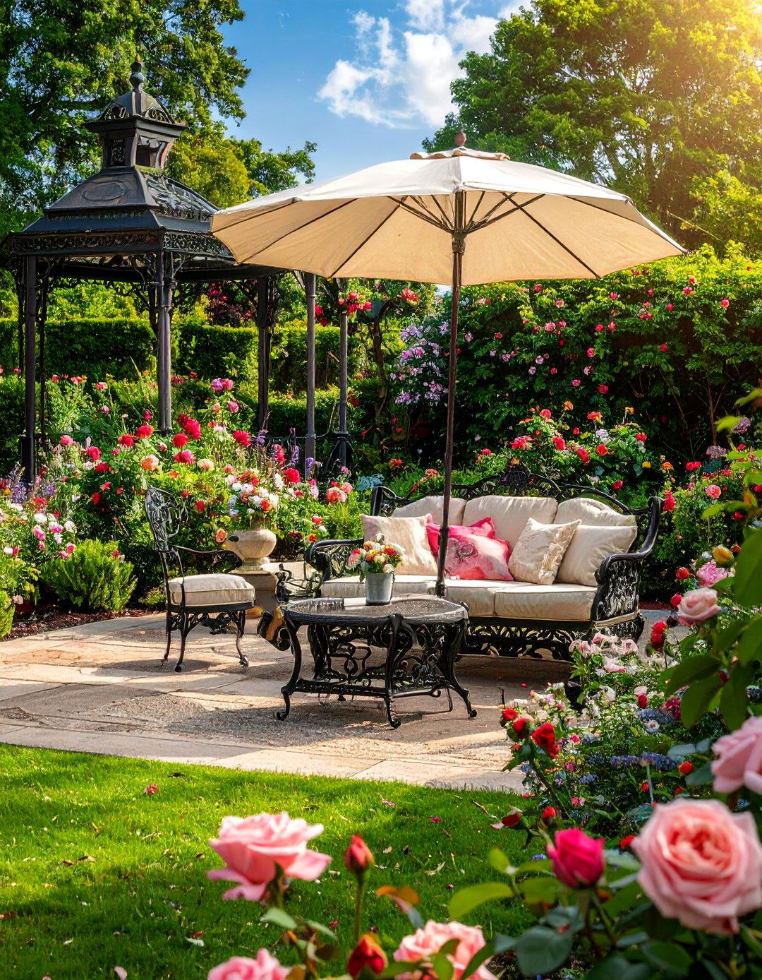 Victorian Garden Patio Revival - 40 Patio Decor Ideas to Refresh Your Outdoor Space