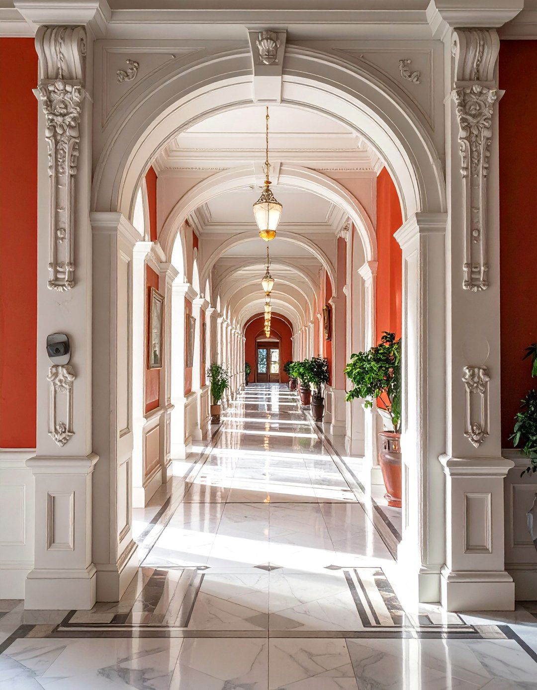 Victorian Hallway Showcasing a Decorative Archway - 20 Victorian Hallway Ideas for Timeless Elegance