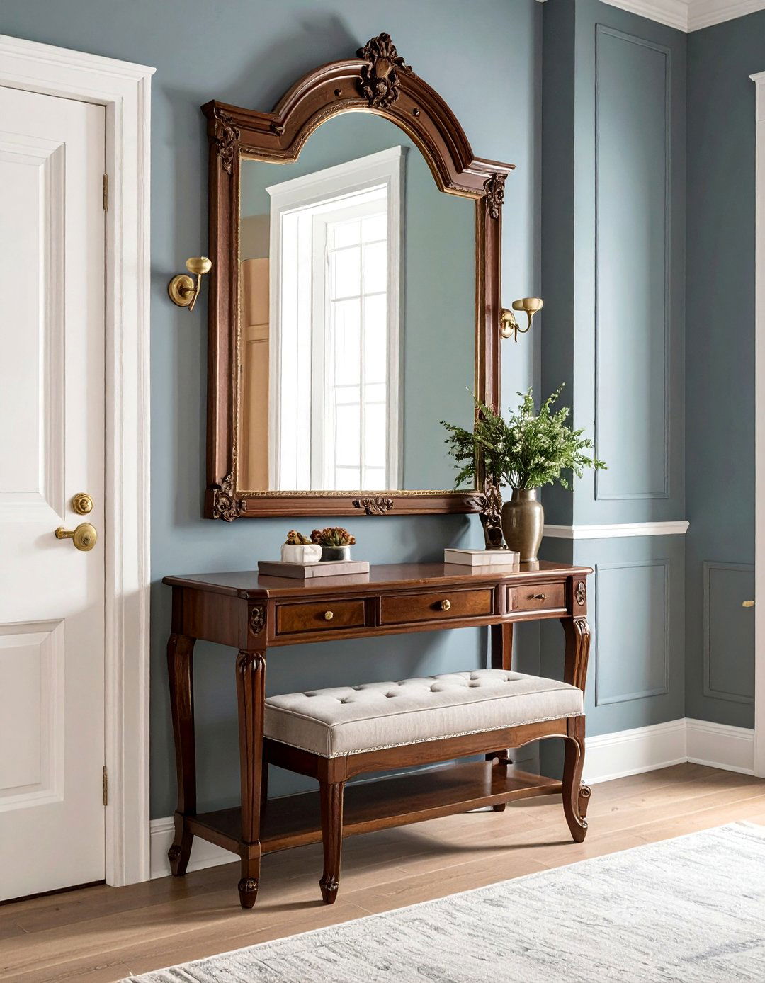 Victorian Hallway with a Traditional Hall Stand - 20 Victorian Hallway Ideas for Timeless Elegance