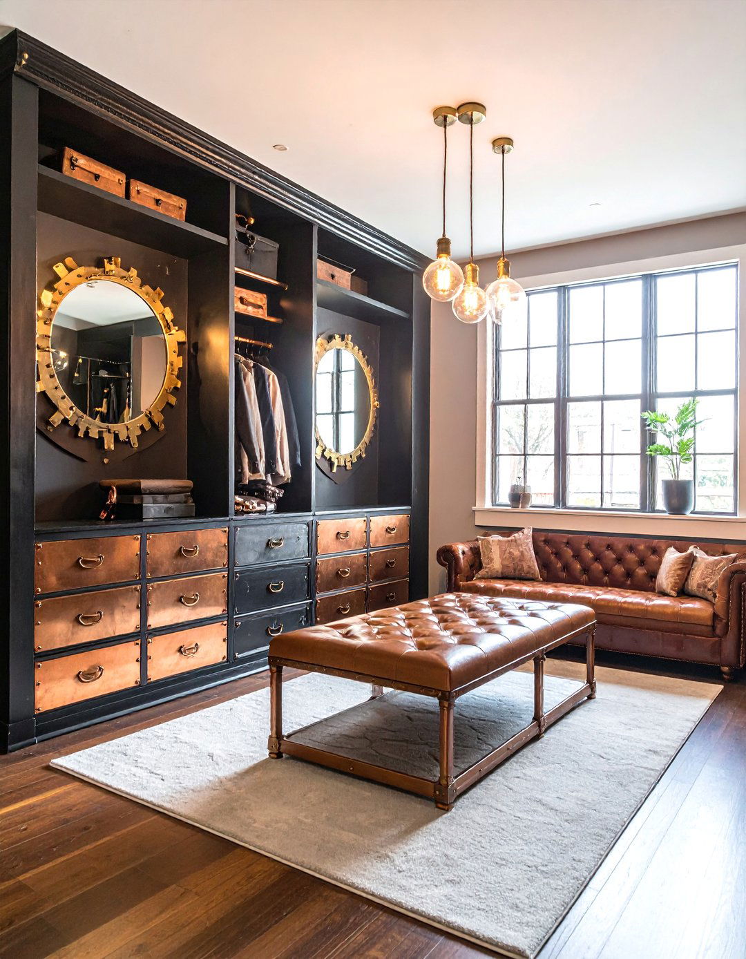 Victorian Industrial Master Closet - 25 Unique Steampunk Interior Design Ideas for Your Home