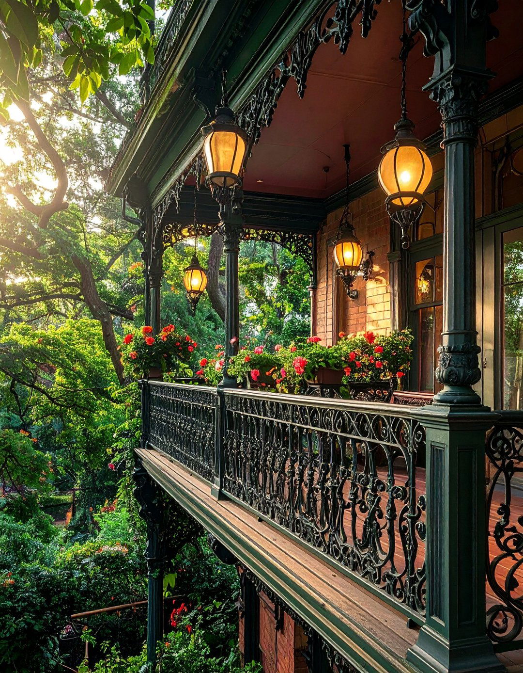 Victorian Ornate Balcony - 20 Mansion Balcony Ideas for a Luxurious View