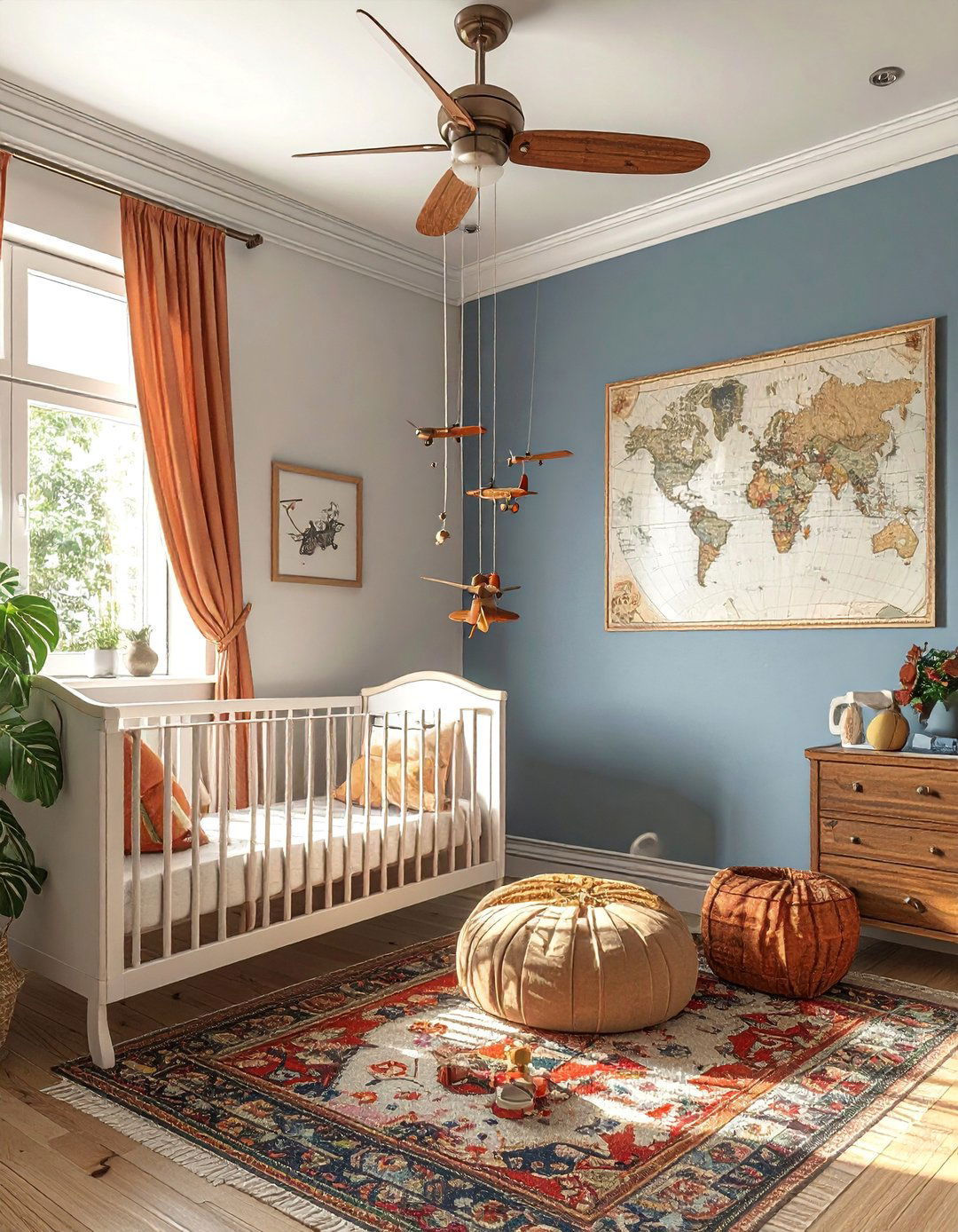 Vintage Aviation and Travel Theme - 25 Vintage Nursery Ideas for a Timeless Baby Room