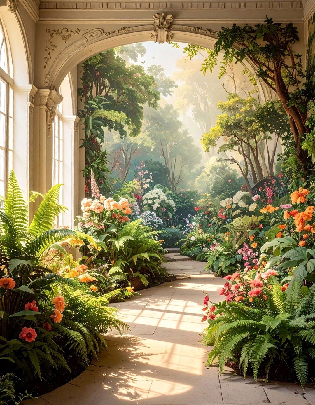 Vintage Botanical Illustration Garden Mural - 30 Garden Mural Ideas to Brighten Your Outdoor Space