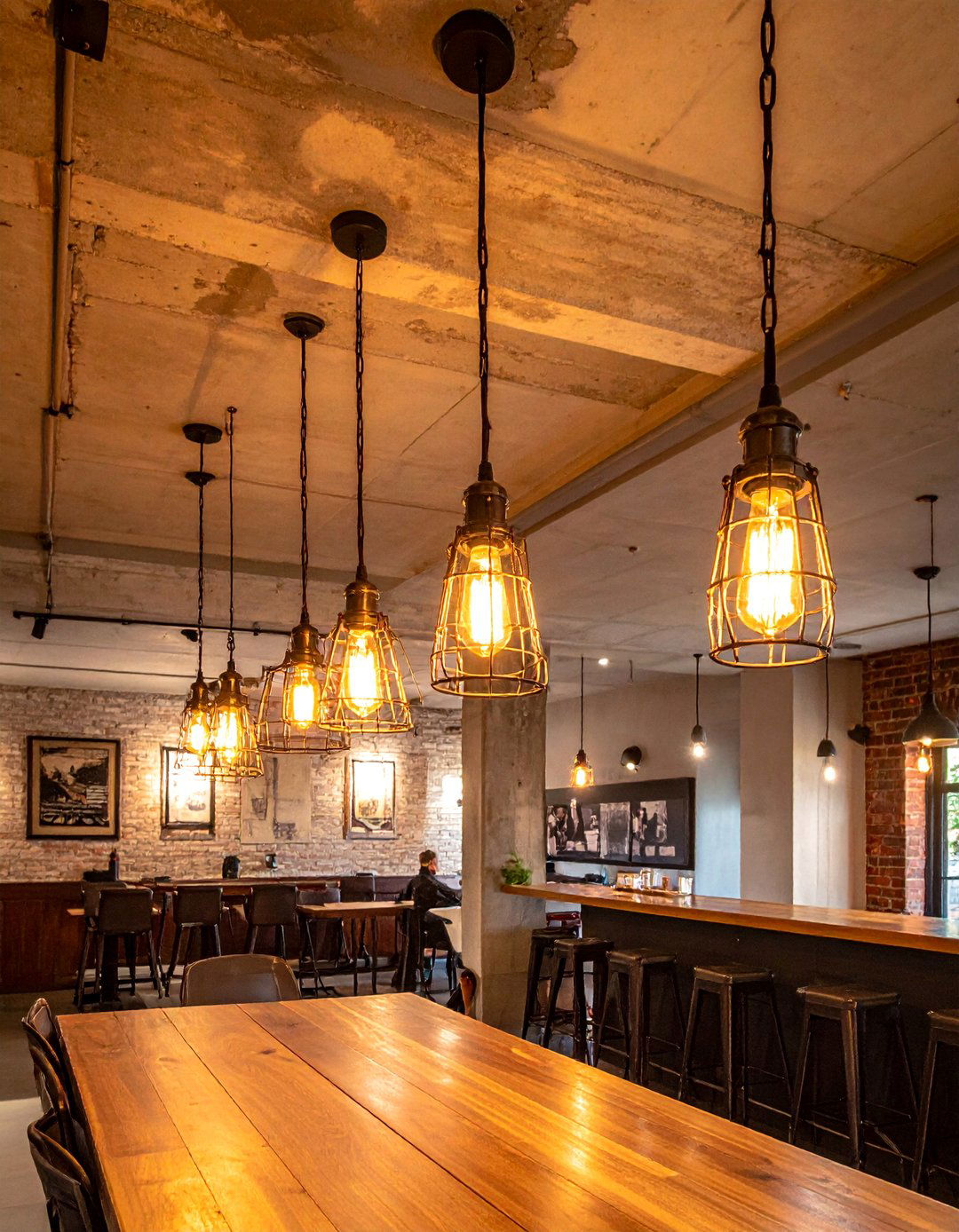 Vintage Industrial Lighting - 25 Exposed Basement Ceiling Ideas for Industrial Style