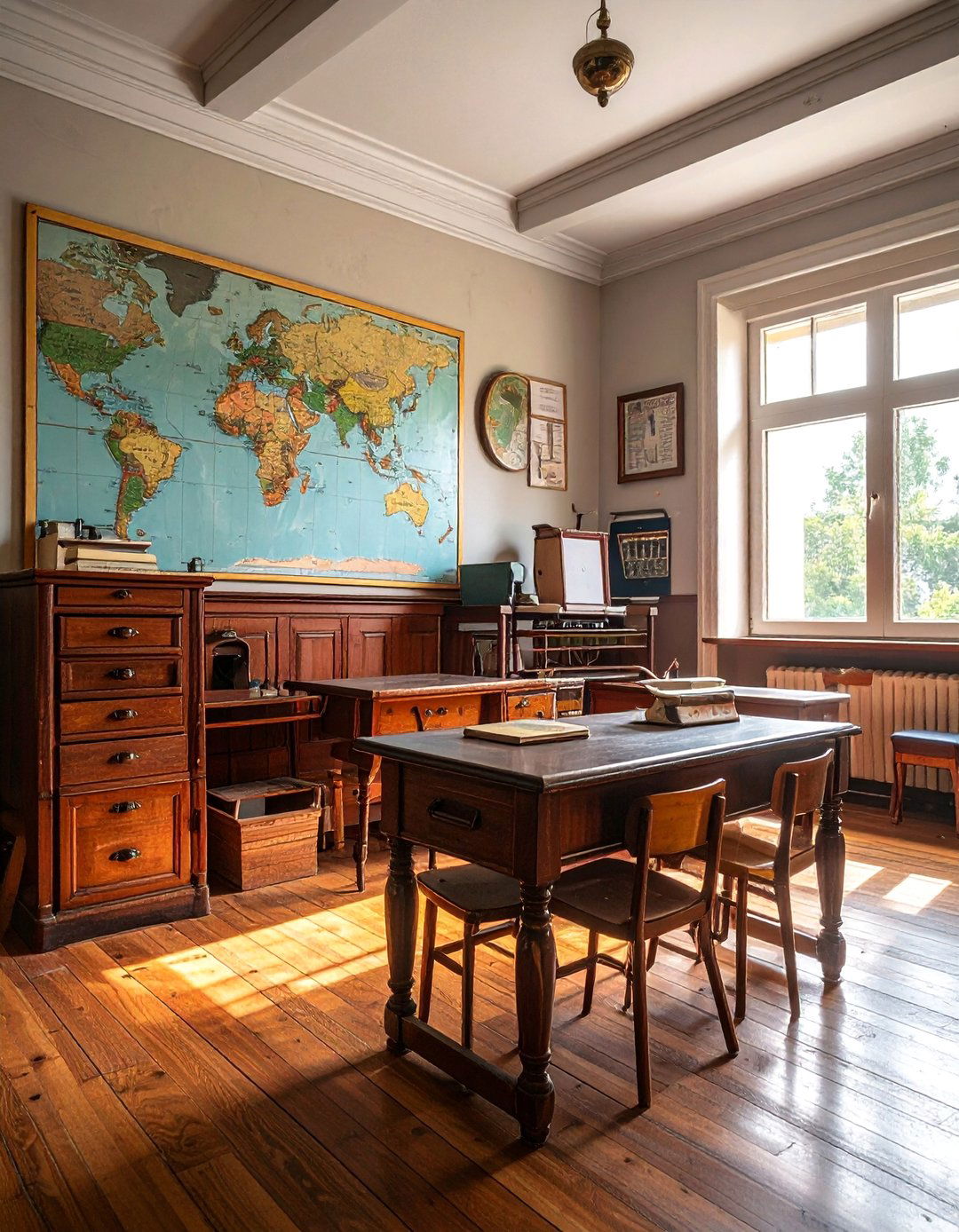 Vintage Inspired Homeschool Room - 25 Homeschool Room Ideas for a Productive Learning Space