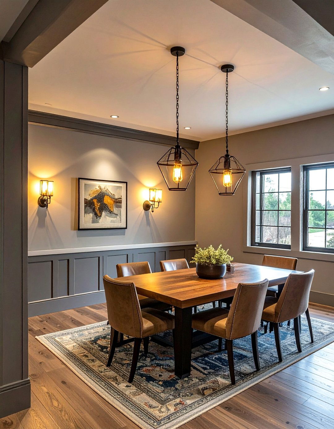 Vintage Lighting Features - 25 Rustic Basement Ideas for a Cozy and Inviting Space