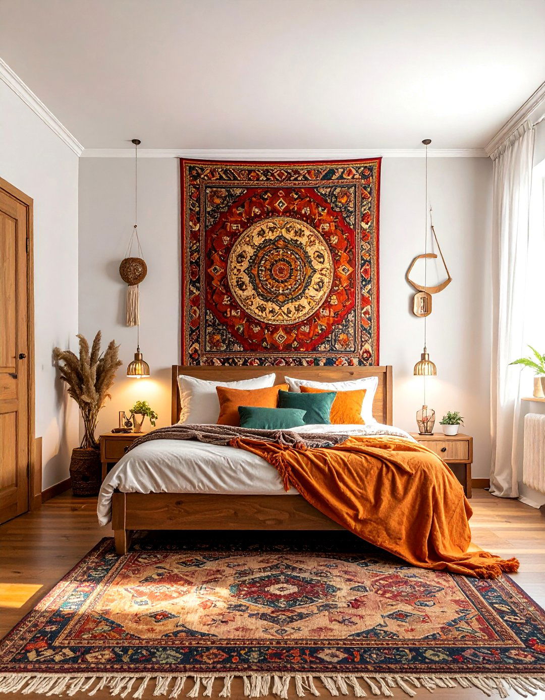 Vintage Tapestry Statement - 40 Wall Decor Ideas to Transform Any Room