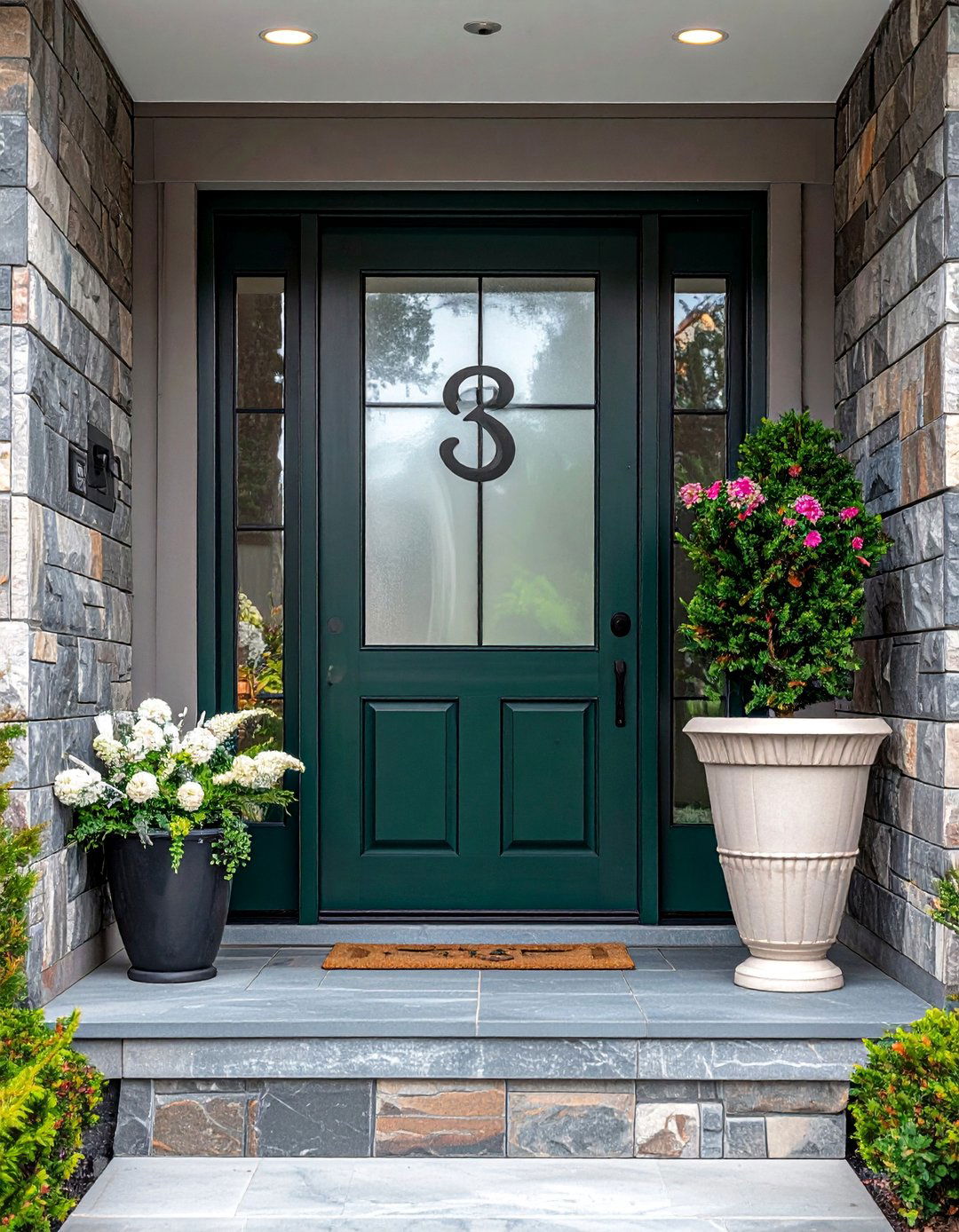 Vinyl Decal House Numbers for Glass Doors - 40 House Number Ideas for Curb Appeal