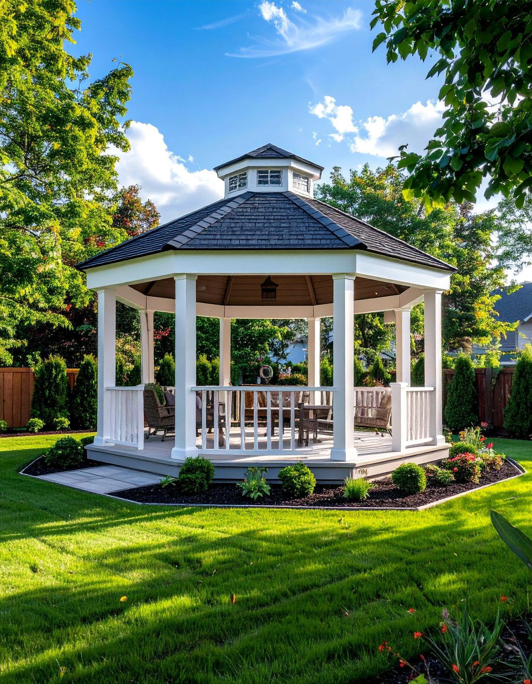 Vinyl Low Maintenance Gazebo - 40 Gazebo Design Ideas for a Beautiful Outdoor Space