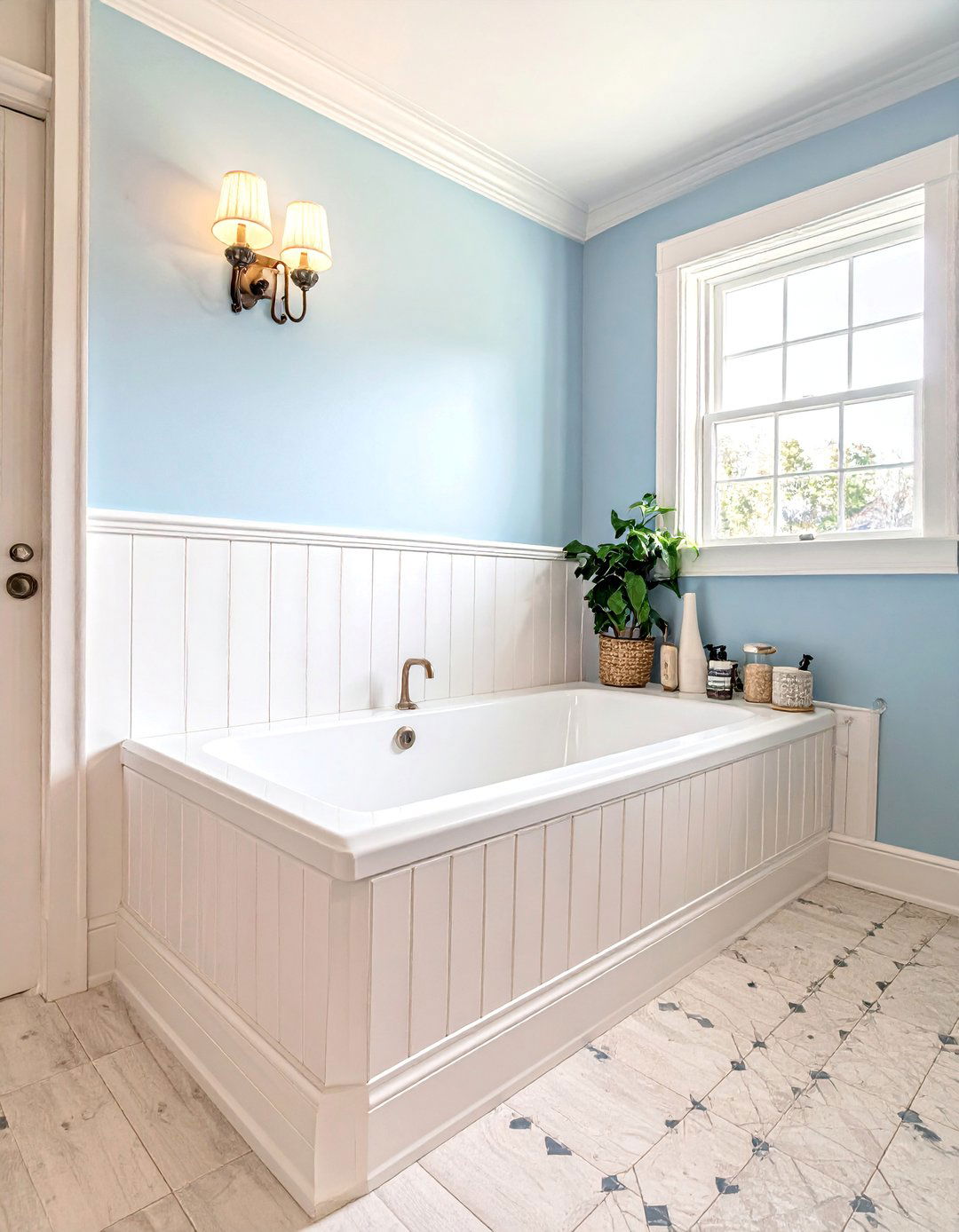 Wainscoting Bathtub Tile Design - 40 Bathtub Tile Ideas for a Stunning Bathroom
