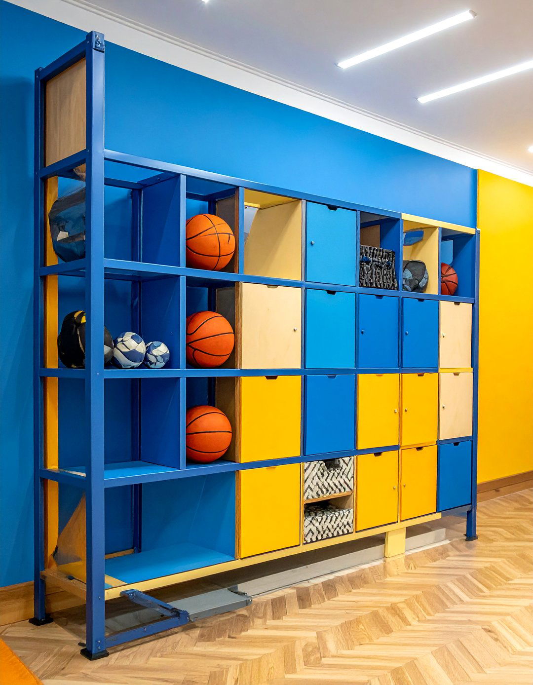 Wall Mounted Basketball Rack - 25 Basketball Room Decor Ideas for Sports Enthusiasts