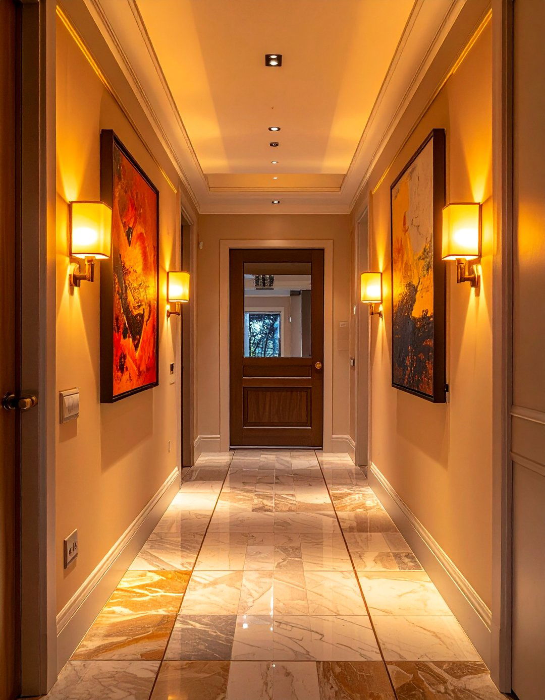 Wall Sconce Accent Lighting - 40 Small Entryway Ideas for Stylish First Impressions