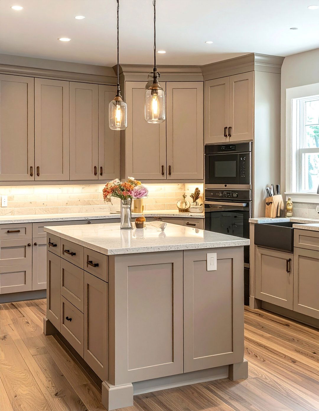 Warm Greige Kitchen Cabinets - 40 Kitchen Cabinet Color Ideas to Refresh Your Space