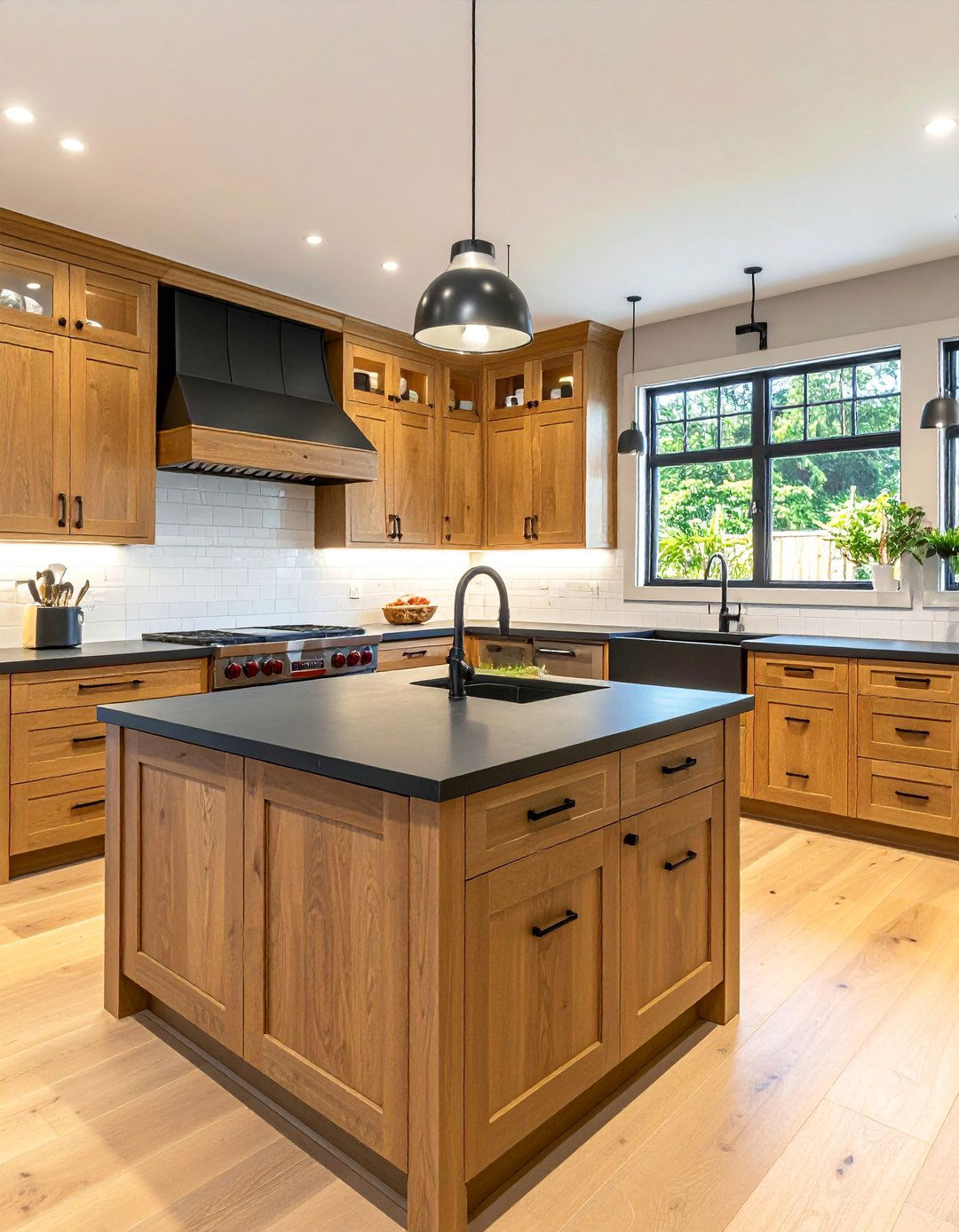 Warm Honey Oak Kitchen Cabinets - 40 Kitchen Cabinet Color Ideas to Refresh Your Space