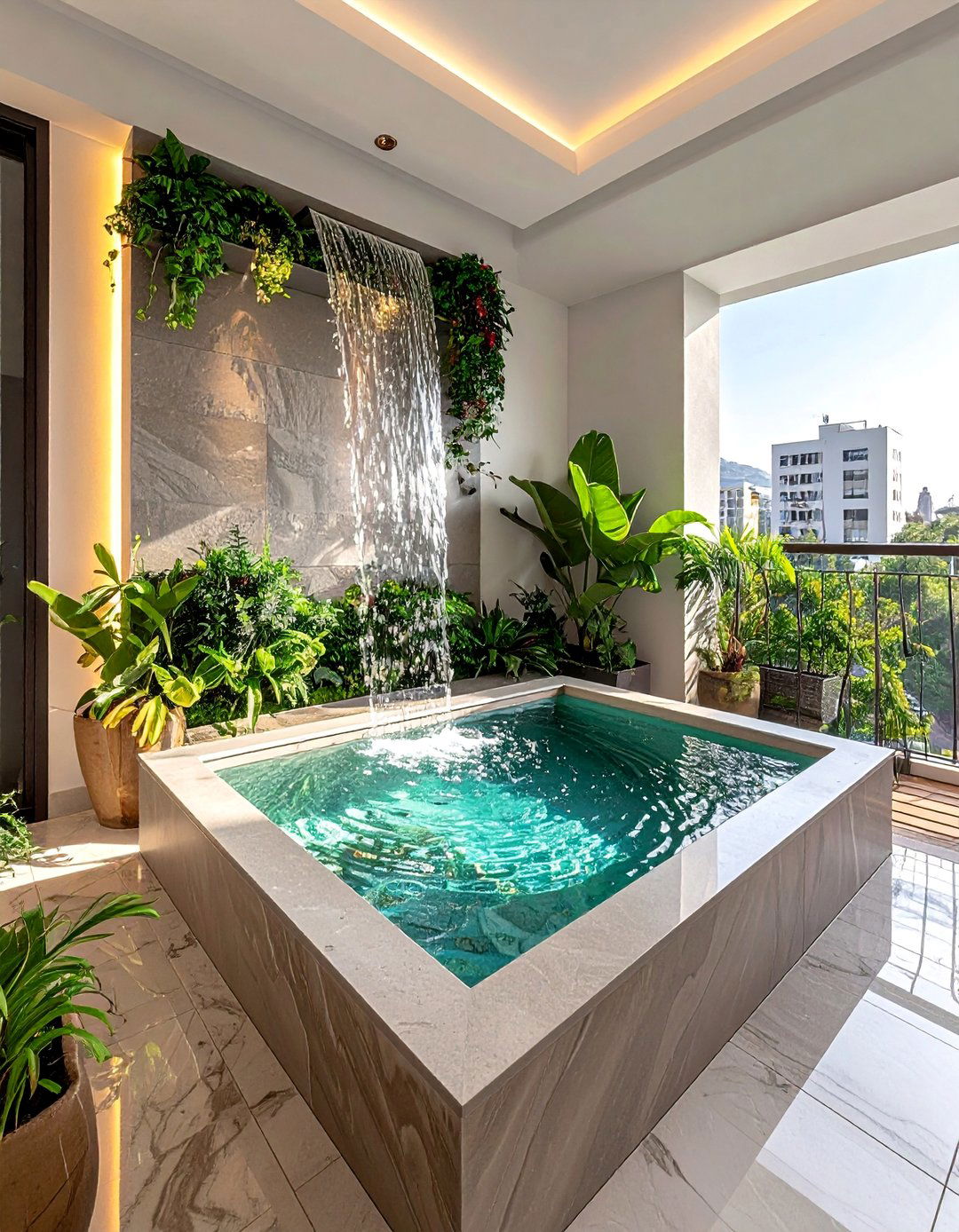 Water Feature Bedroom Balcony - 20 Bedroom Balcony Ideas to Maximize Your Space