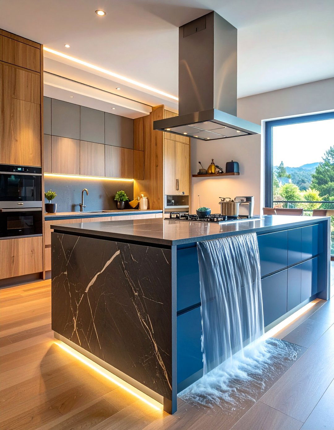 Waterfall Edge Installations - 40 Kitchen Countertop Ideas for Modern Homes