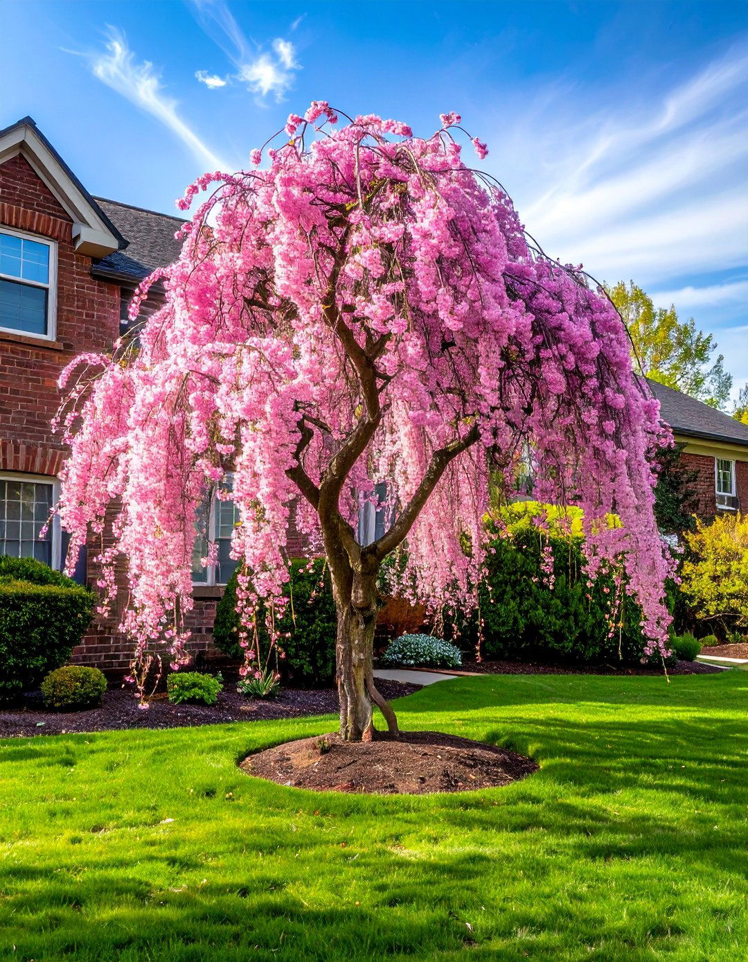 Weeping Higan Cherry for Graceful Form - 30 Best Small Trees for Your Front Yard Landscaping