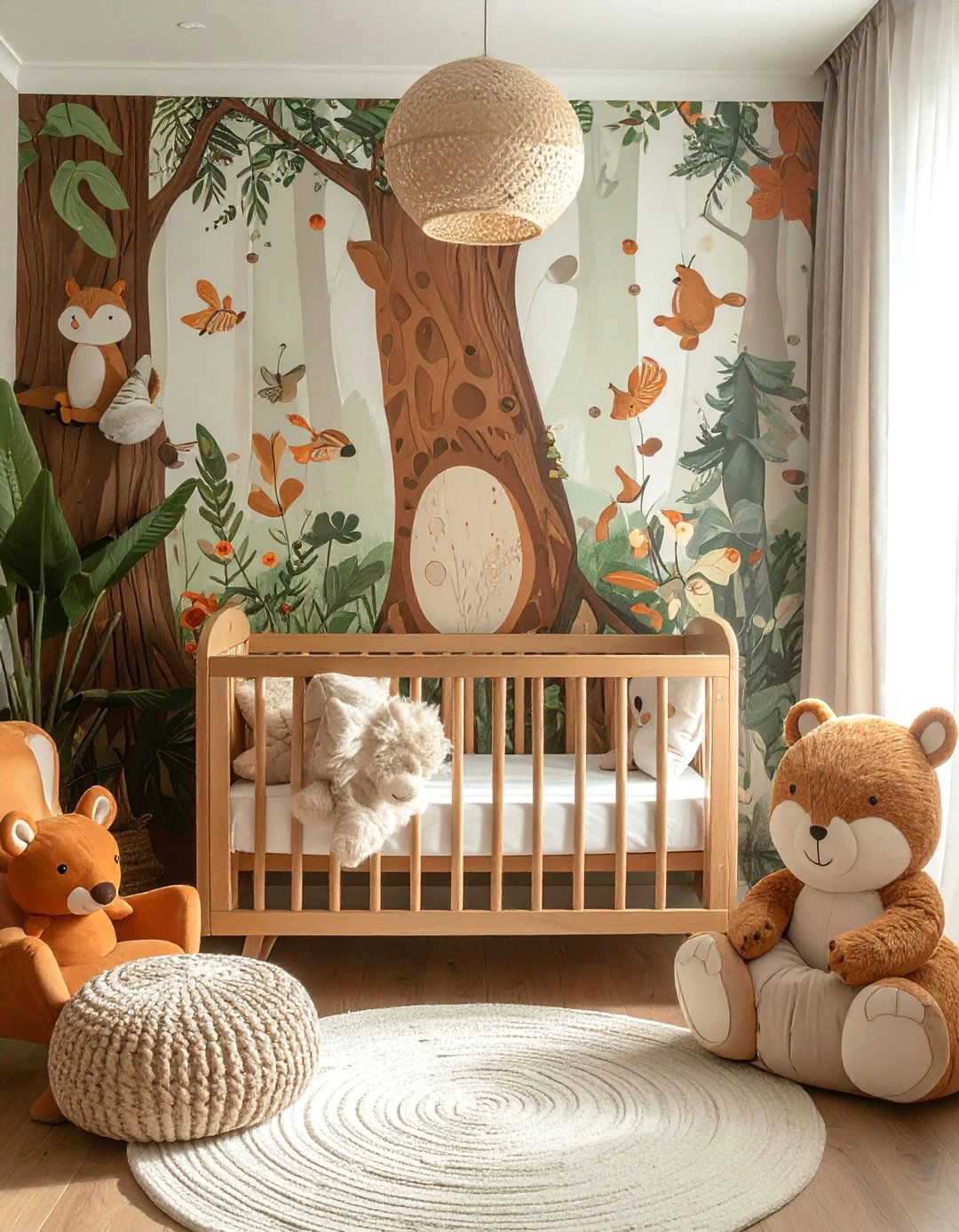 Whimsical Woodland Animals Nursery - 25 Baby Girl Nursery Ideas for a Dreamy Space