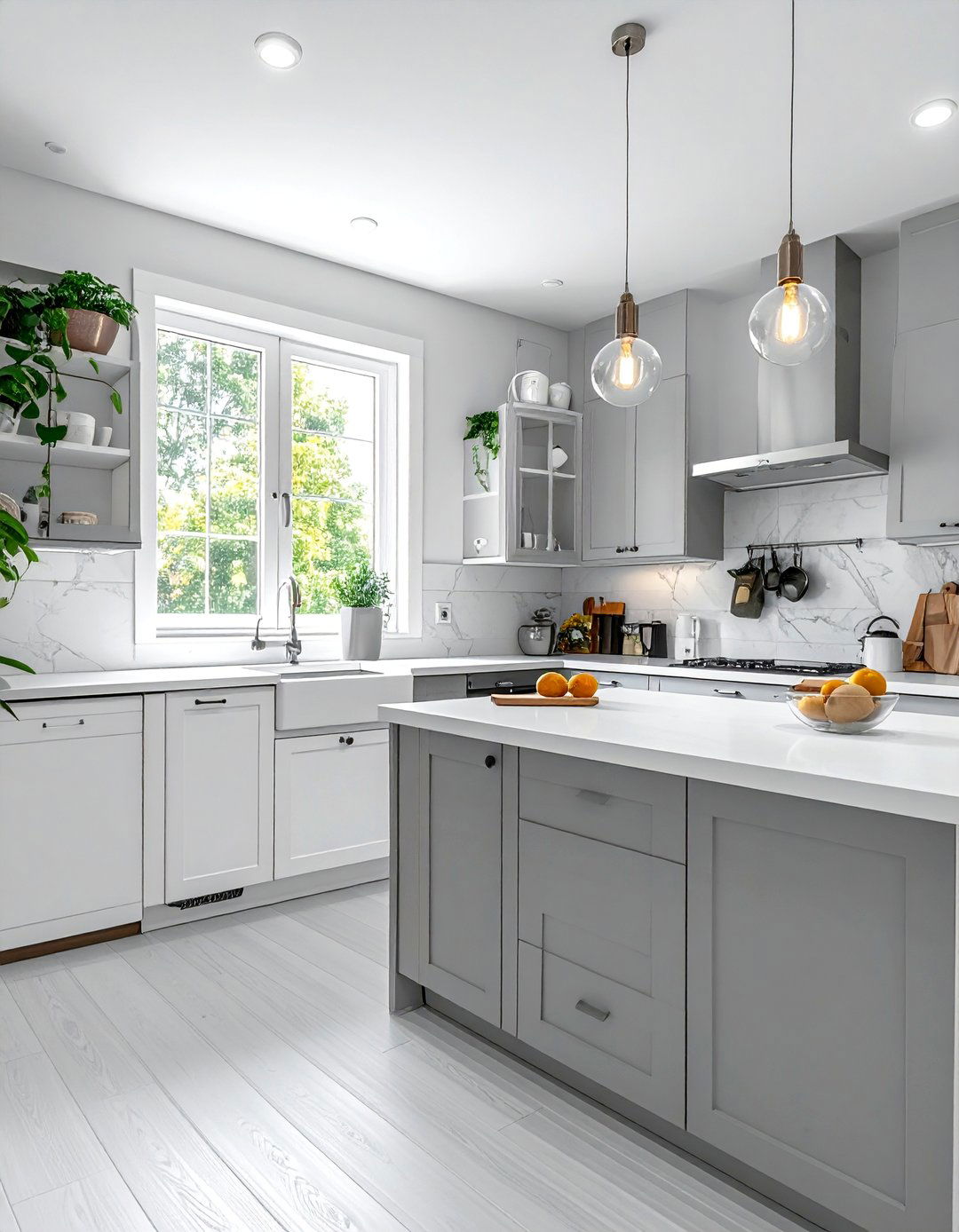 White Appliances in a Small Kitchen