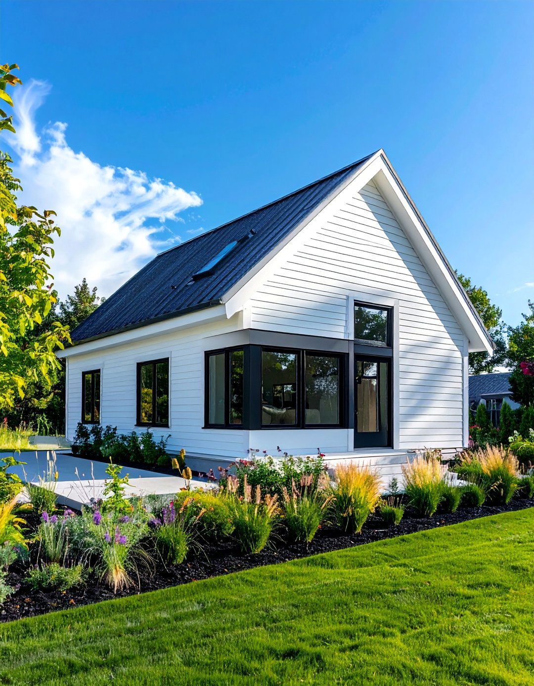 White Modern Cottage House Exterior - 25 Modern Cottage House Exterior Ideas for Charm